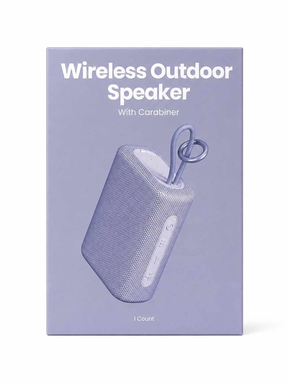 Wireless Outdoor Speaker with Carabiner - Lilac